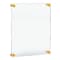 Azar Displays Floating Acrylic Wall Frame with Gold Stand Off Caps 105528-GLD - alternate 1